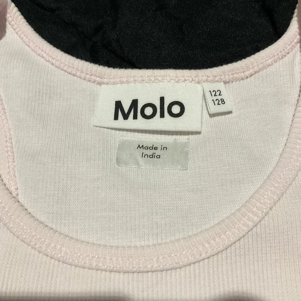 Molo Girls Cassandra Party Animals Dress Ribbed Long Sleeve 7-8 Years Old - Picture 3 of 12